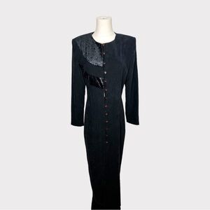 DESIGN TODAY Vintage Black Floor length Long Coat
